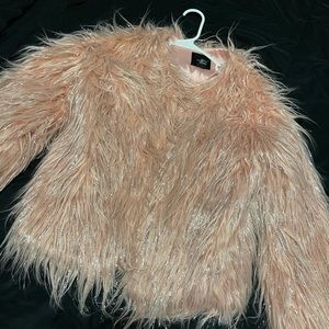 Pink fur Barbie jacket